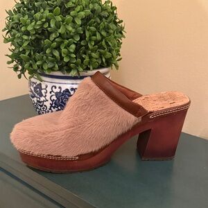 Korks Kork-Ease Lori Faux Fur Clog Mules Slip On